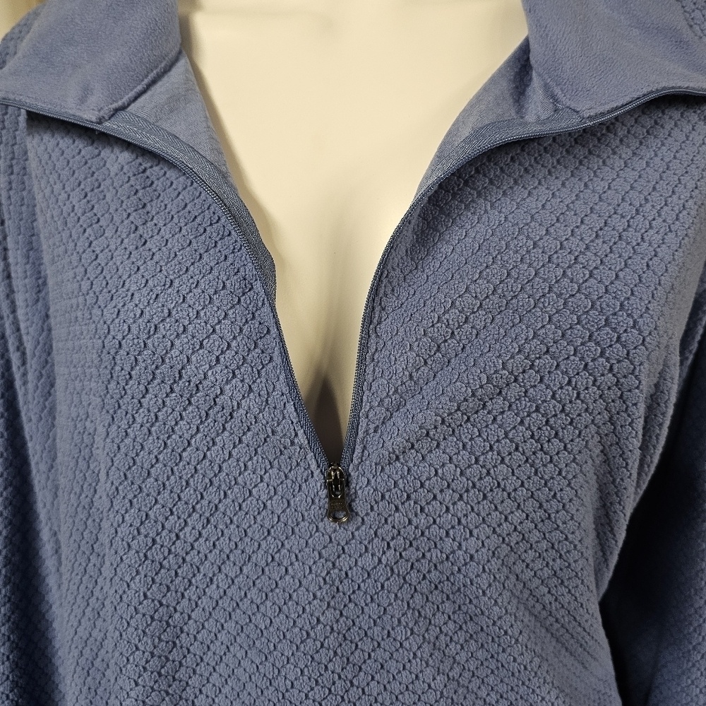 Columbia 1/2 Zip Long Sleeve Quilt Pattern Fleece Pullover Sweatshirt Size 2X - Picture 6 of 11